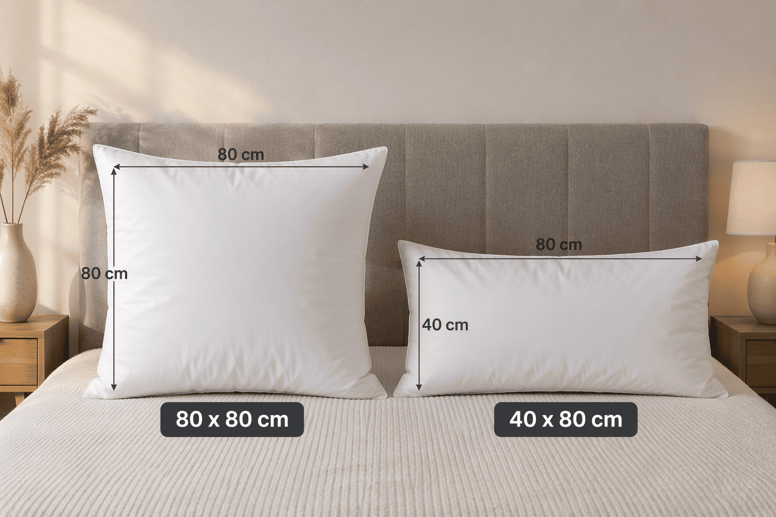 Kopfkissen 40x80 oder 80x80 – welche Größe ist besser? – Sandaro Home Shop