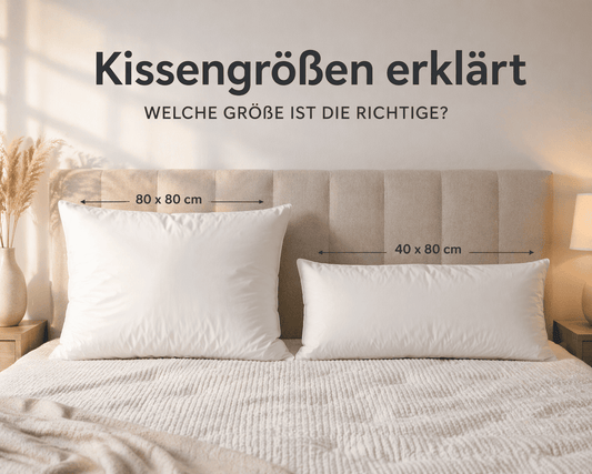 Kissengrößen erklärt – welche Größe ist die richtige?