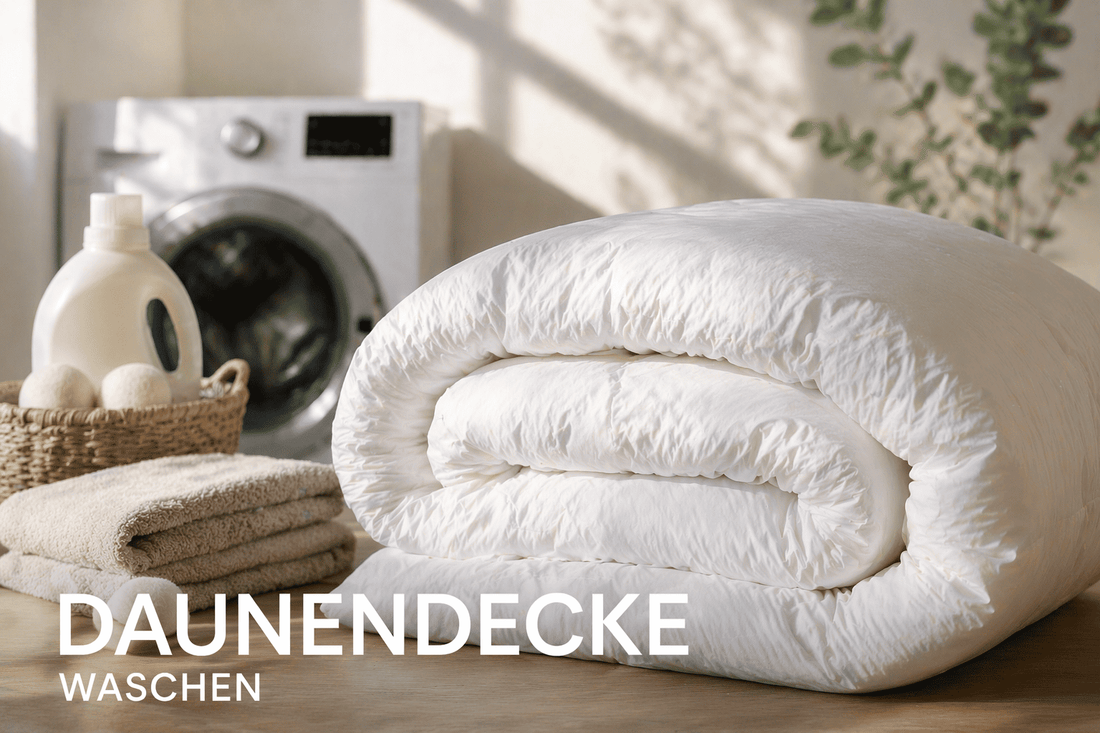 Daunendecke waschen – so bleibt sie hygienisch und wieder fluffig