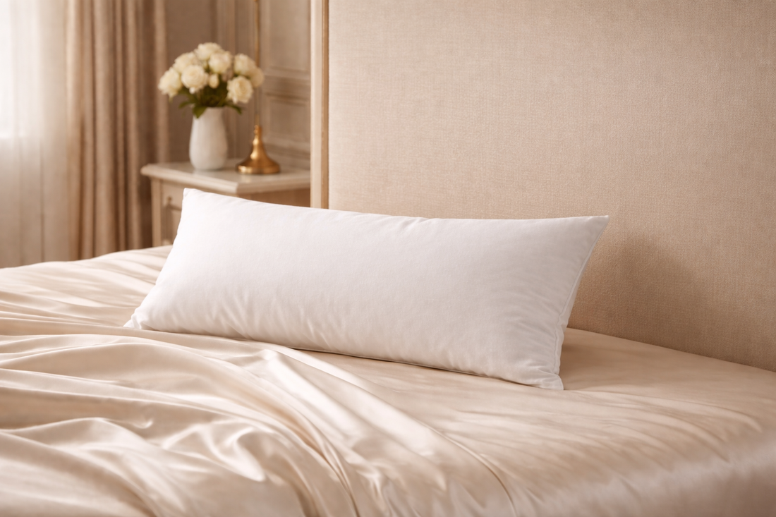 Kopfkissen 40x80 auf einem modern gemachten Bett – ideal für ergonomisches Schlafen