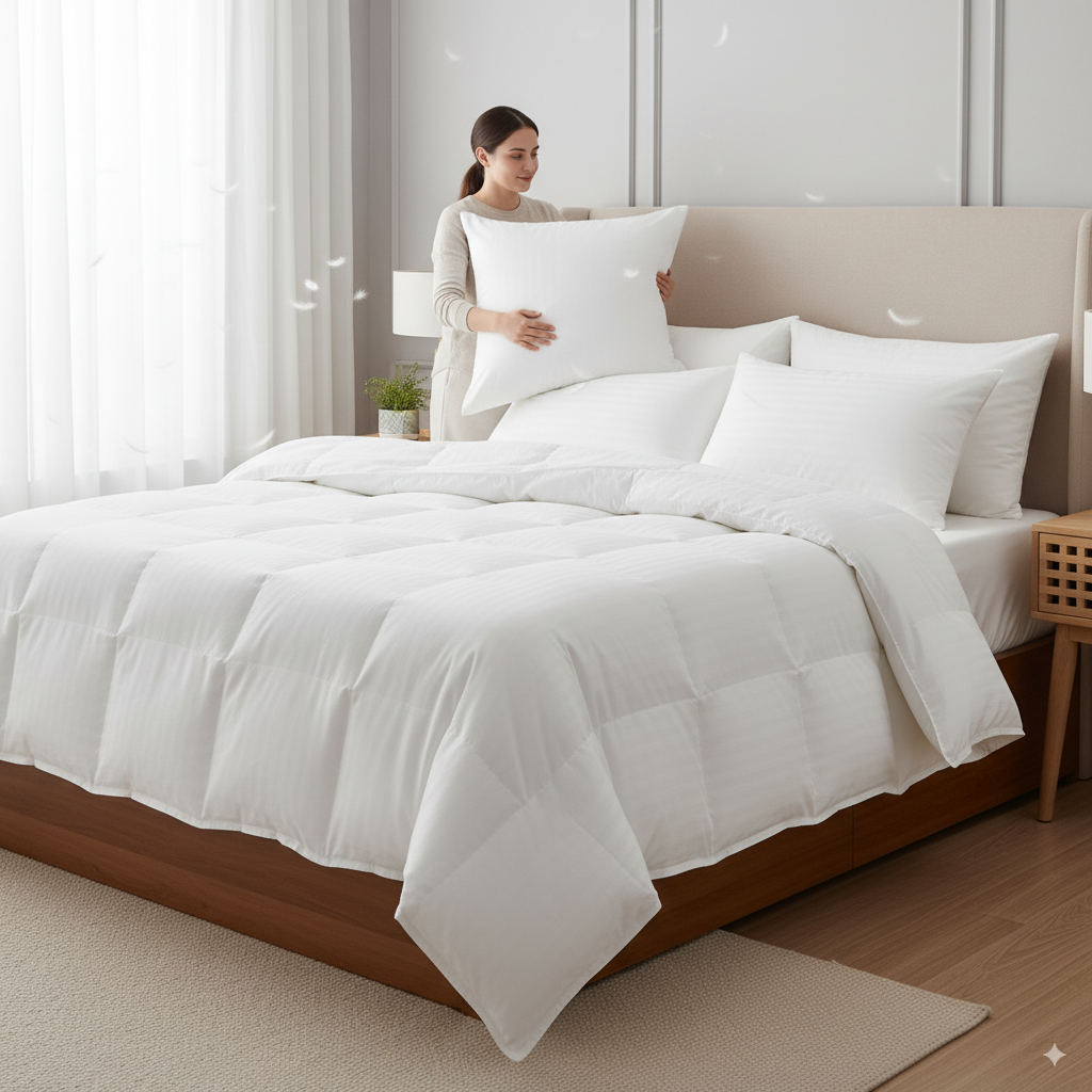 Finde deine perfekte Kombination: So wählst du das richtige Kissen und die passende Decke für deinen Schlafstil