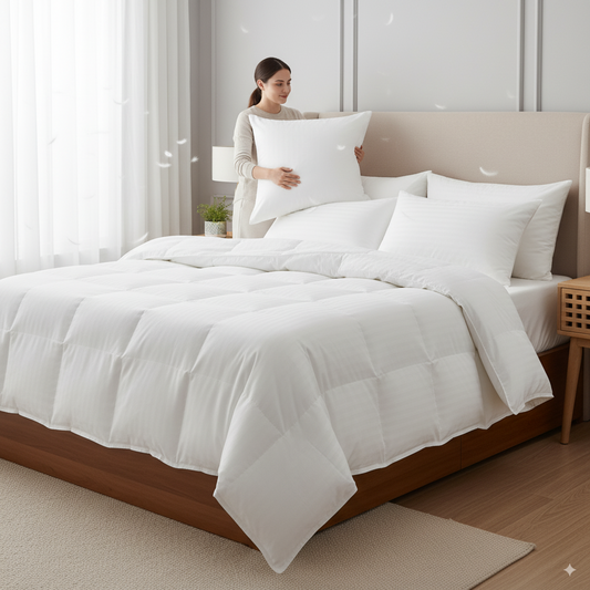 Finde deine perfekte Kombination: So wählst du das richtige Kissen und die passende Decke für deinen Schlafstil