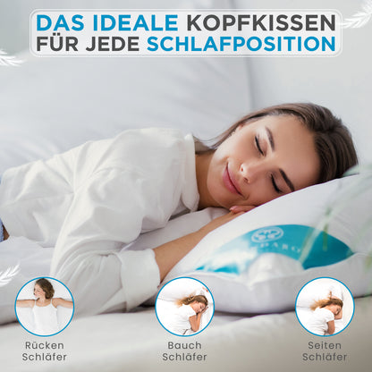 850 gr Kissen | 100% FEDERFÜLLUNG | 40 x 80 cm