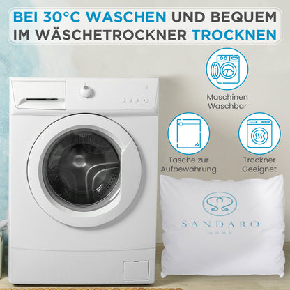 2000 gr Kissen | 100% FEDERFÜLLUNG | 80 x 80 cm